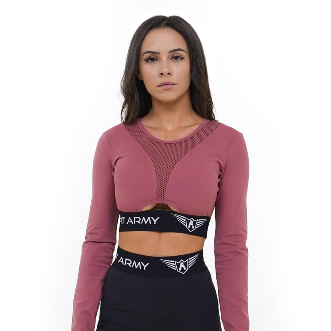 Aphrodite manches longues crop top - Canada Fighting Vetements