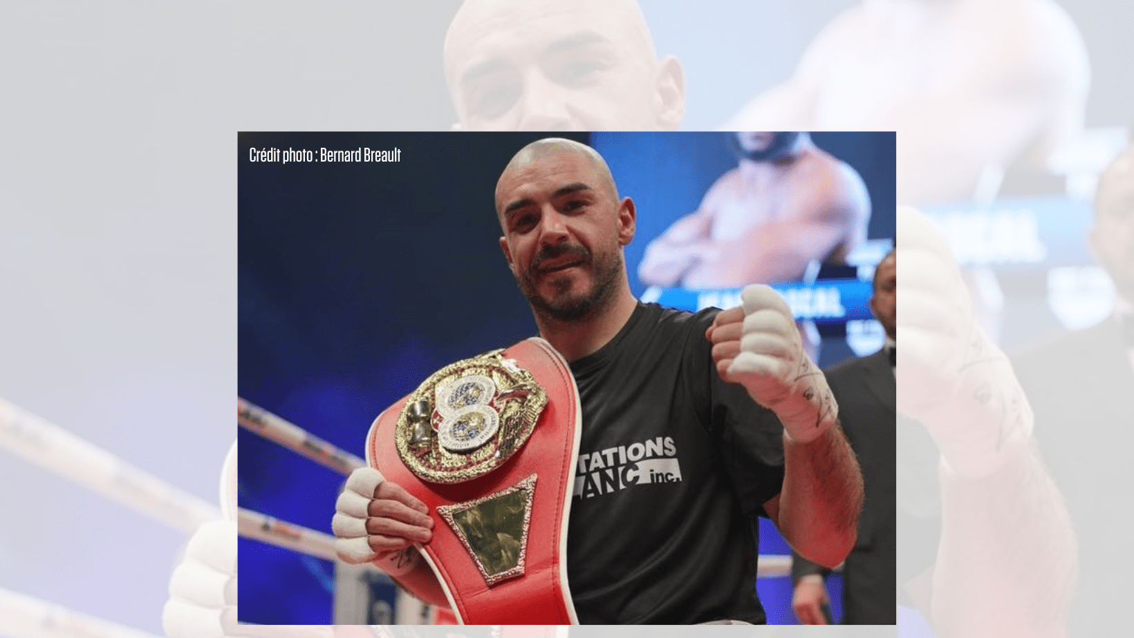 Mathieu Germain en sous-carte de Camara-Hunter - Canada Fighting