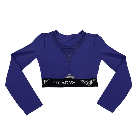 Aphrodite long sleeve crop top-Clothes-Fit Army-XS-Canada Fighting