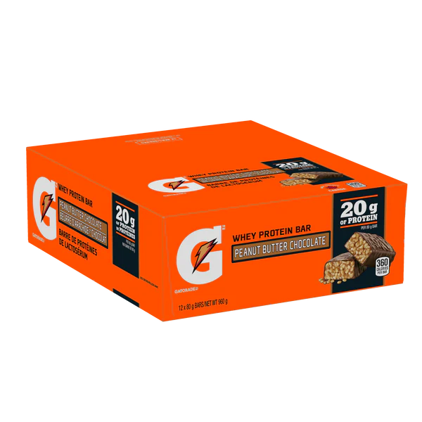 Gatorade Whey Protein Bars: Chocolate and Peanut Butter-Protein Bars-Gatorade®-Canada Fighting