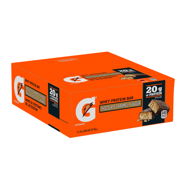 Gatorade Whey Protein Bars: Chocolate Caramel Flavor-Protein Bars-Gatorade®-Canada Fighting