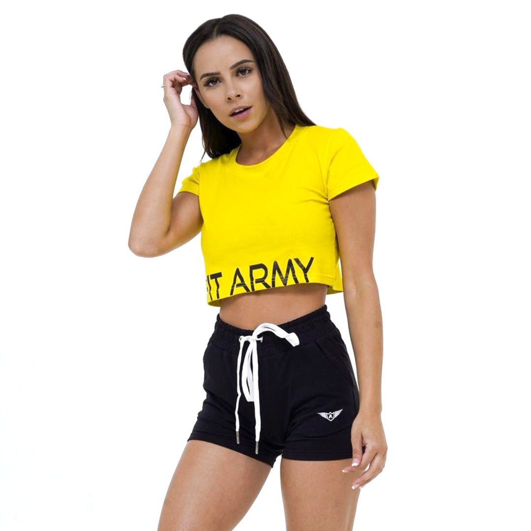 Crop top manches courtes-Vetements-Fit Army-XS-Canada Fighting