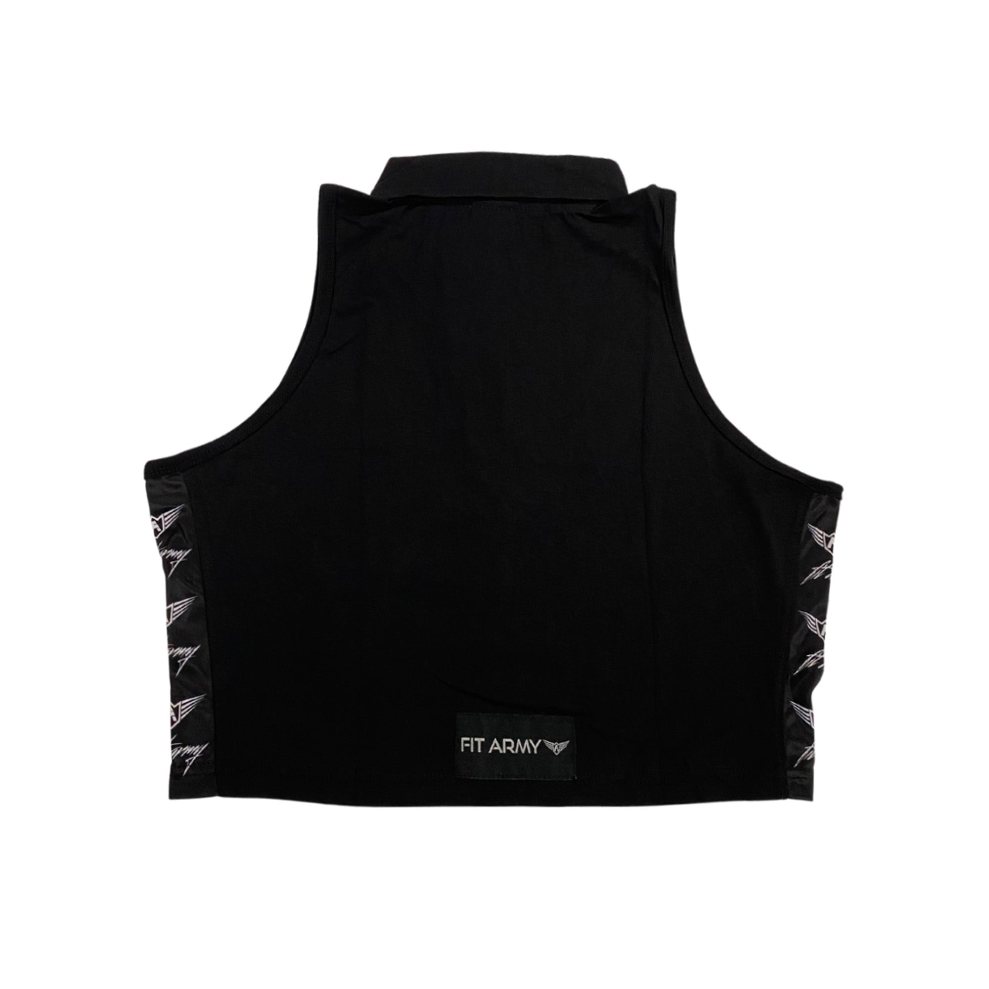 Diva collar zipper crop top-Vetements-Fit Army-S-Canada Fighting