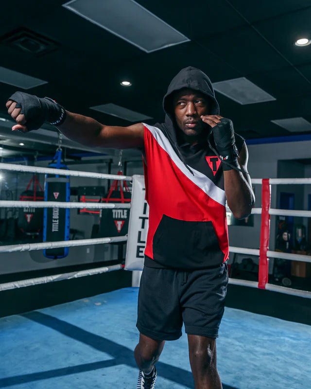 TITLE Boxing Split Combat Hoodie sans manches - Canada Fighting Vetements