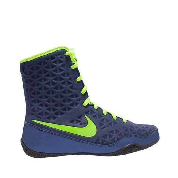 Nike Souliers de Boxe KO - Bleu / Vert - Canada Fighting Souliers de boxe